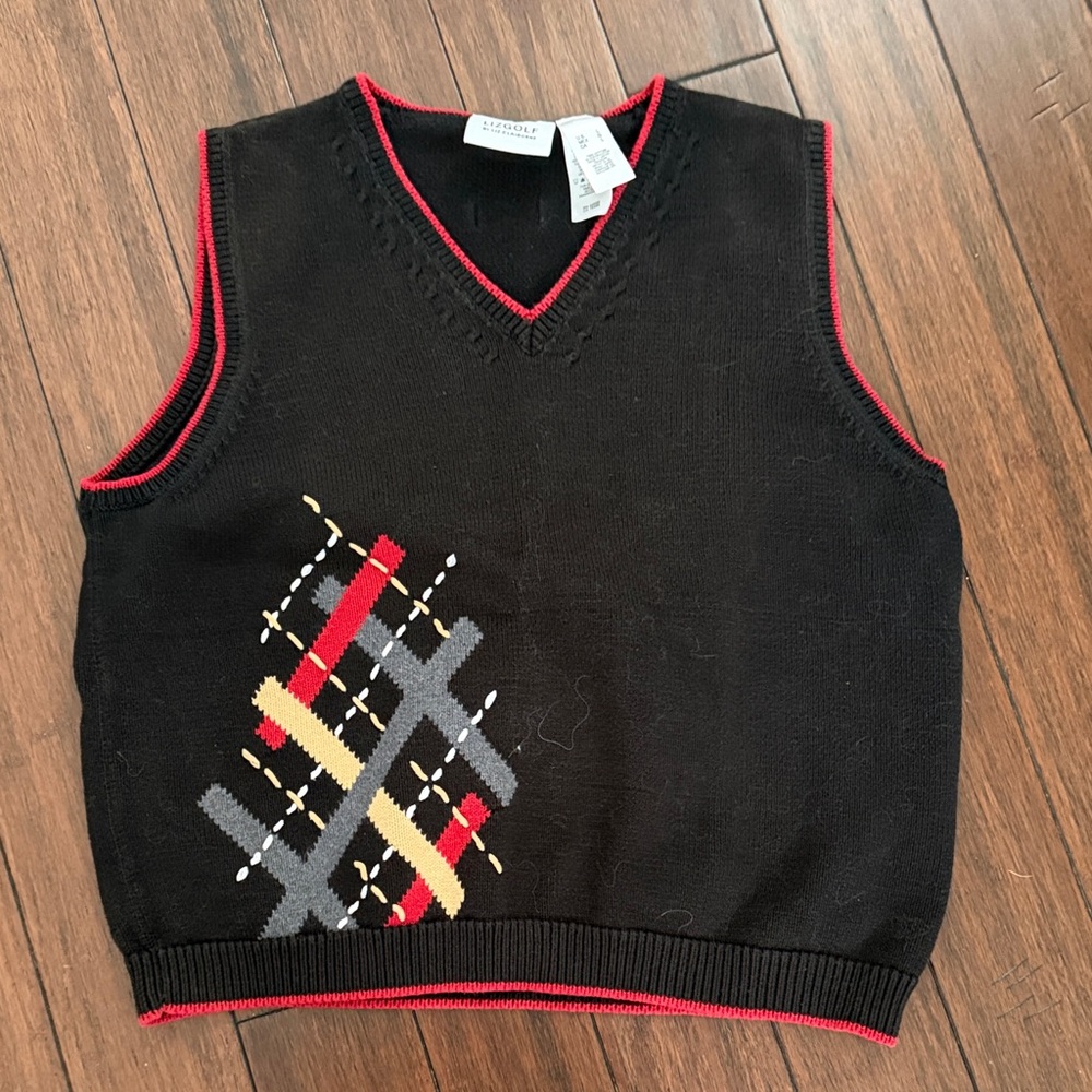 Classic Black V-Neck Sweater Vest